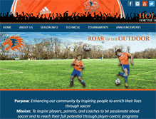 Tablet Screenshot of hollandiasoccer.com